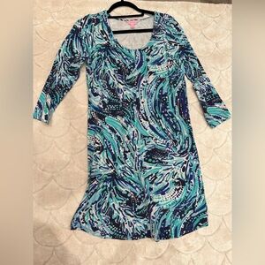 Lilly Pulitzer sweatshirt dress medium Blues